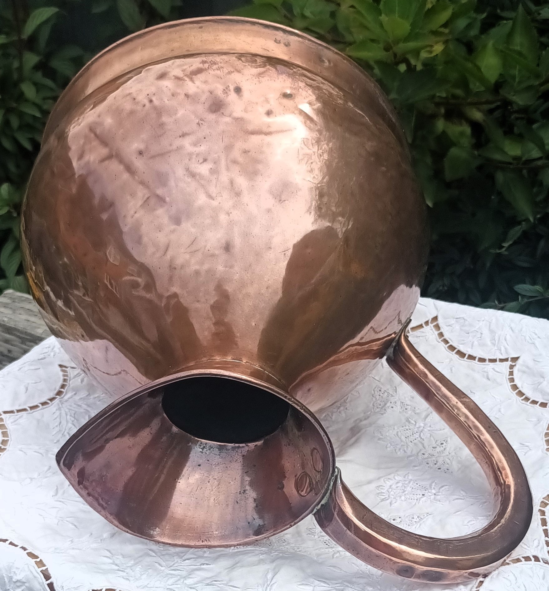 Antique English Georgian 2 Gallon Copper Harvest Measure Antique Metals 8